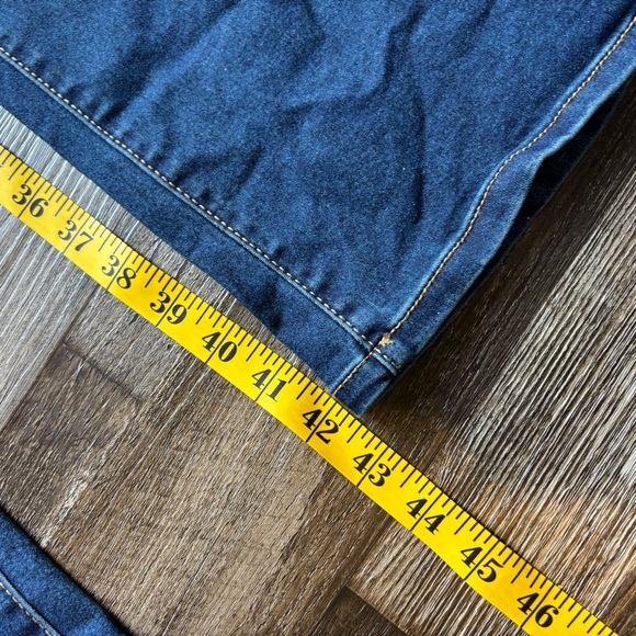 No Boundaries Dark Blue Flare Jeans - Picture 5 of 8